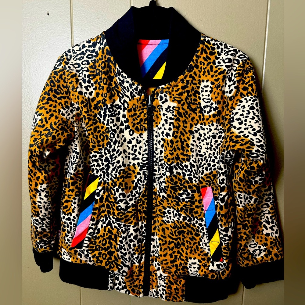 Reversible bomber jacket, 100% cotton